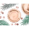 Rose gold papír tányér 6 db Rose gold papír tányér 6 db