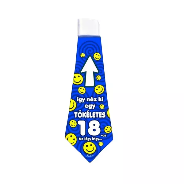 18 szülinapi kék smile nyakkendő