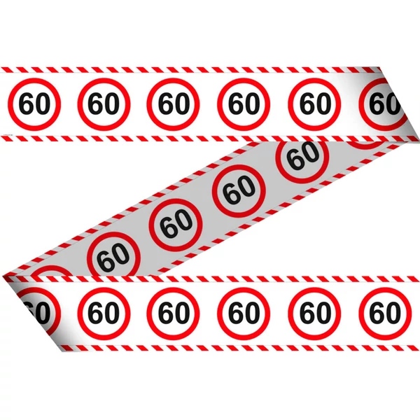 60. szülinapi kordonszalag 15 m