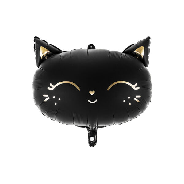 Fekete cica fej héliumos lufi