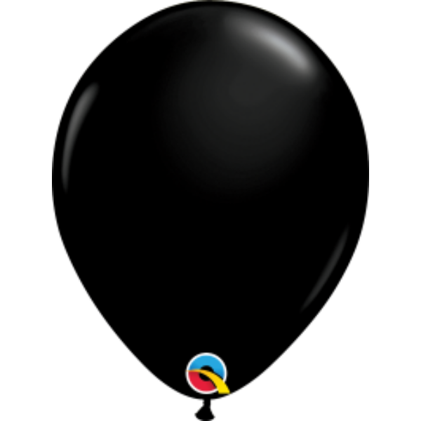 Fekete áttetsző héliumos lufi