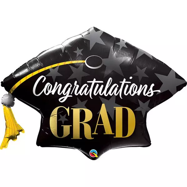 Gratulációs diplomaosztó kalap héliumos lufi