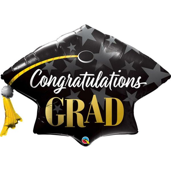 Gratulációs diplomaosztó kalap héliumos lufi