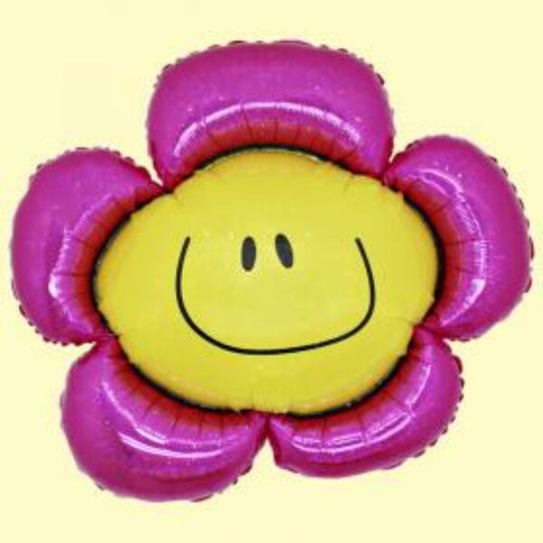 Pink smile virág héliumos lufi