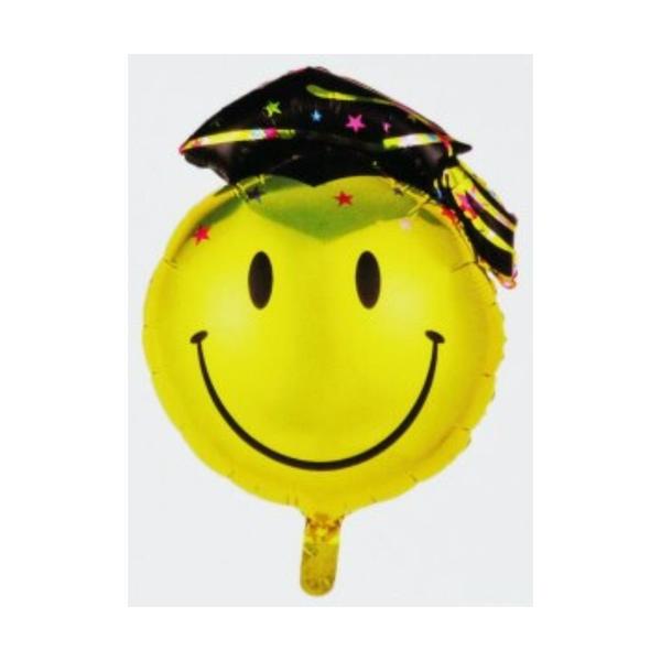 Kalapos smile ballagási héliumos lufi
