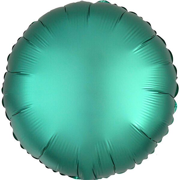 Kerek zöld króm héliumos lufi