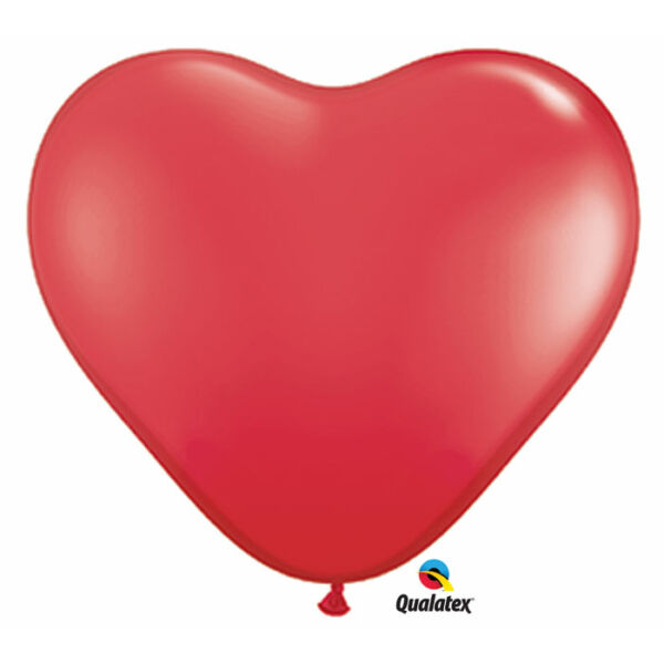 Héliumos piros szív lufi 42 cm