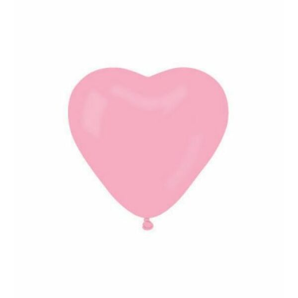 Rózsaszín szív lufi 25 cm