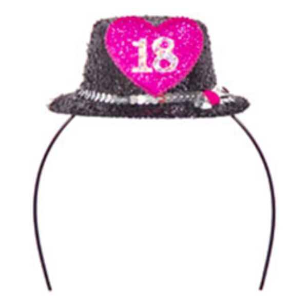 18 szülinapra mini party kalap