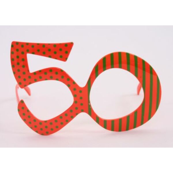 50. szülinapra szines szemüveg