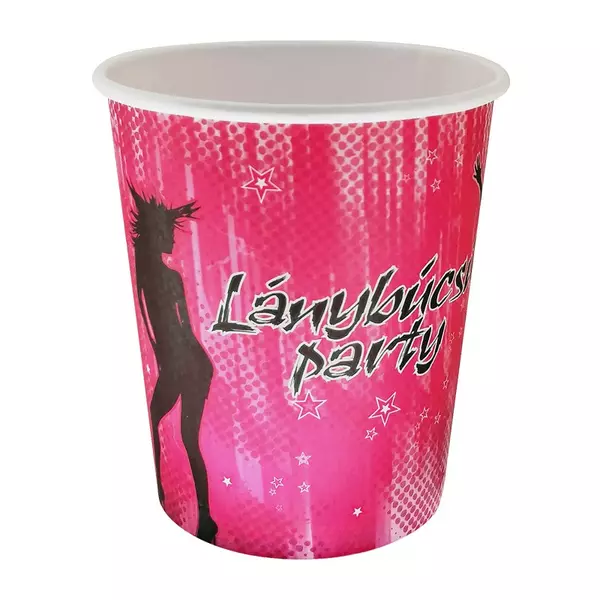 Pink lánybúcsú party pohár 6 db