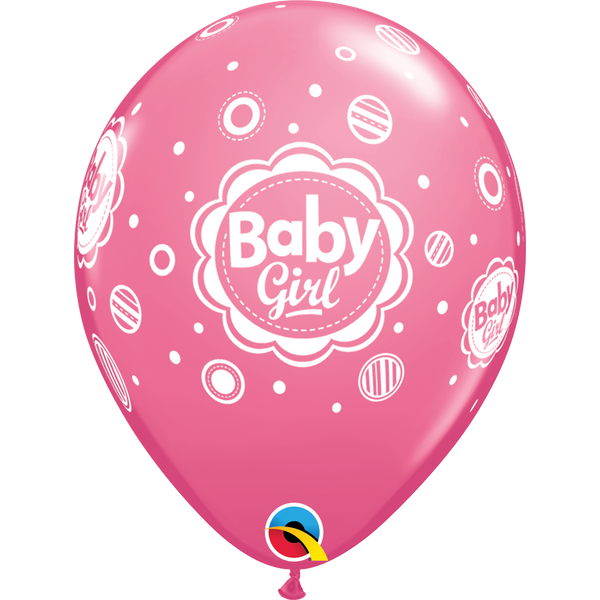 Rózsaszín baby girl lufi