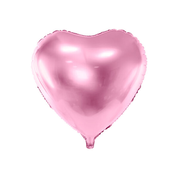 Rózsaszín héliumos fólia szív 61 cm