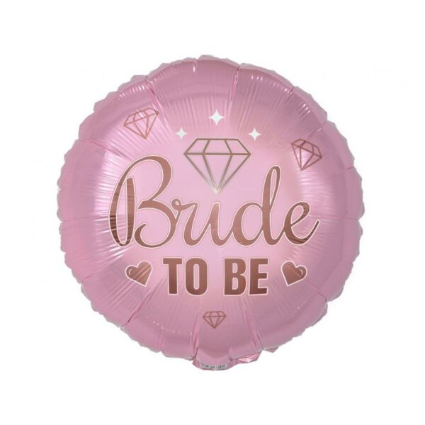 Rózsaszín gyémántos bride to be héliumos lufi