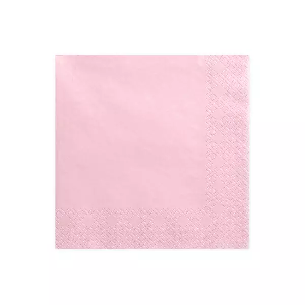 Rózsaszín szalvéta 20 db