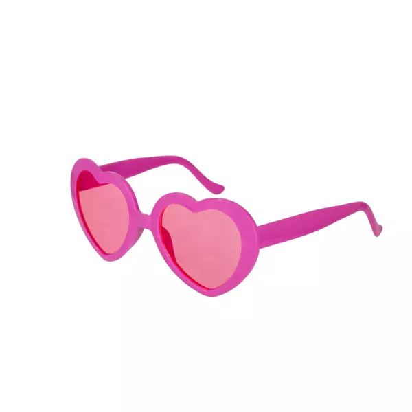 Rózsaszín szives party szemüveg