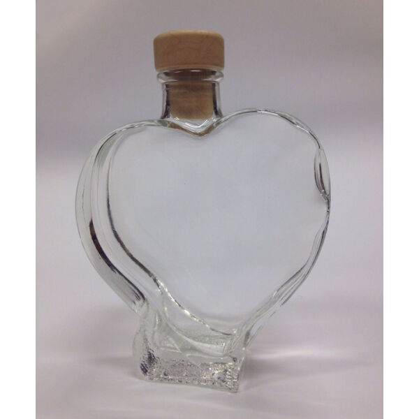 Szív alakú üveg