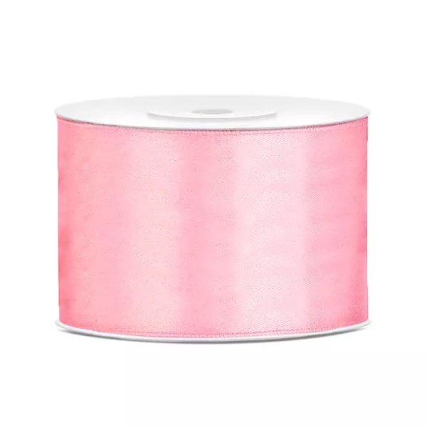 Világos rózsaszín szatén szalag 5 cm