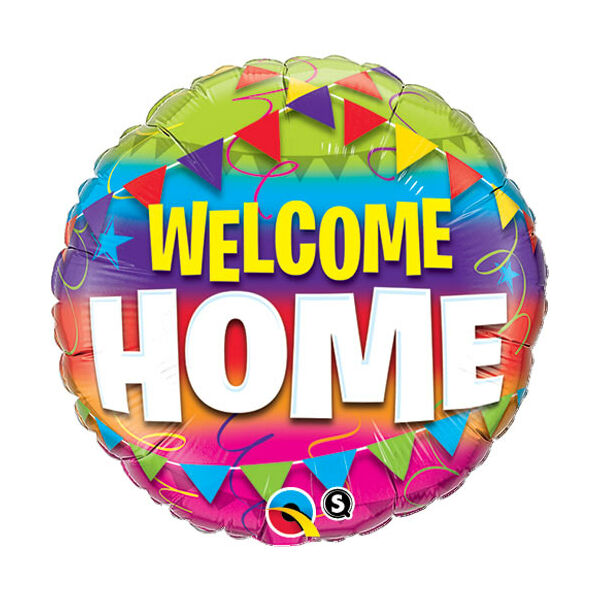 Zászlós welcome home héliumos lufi